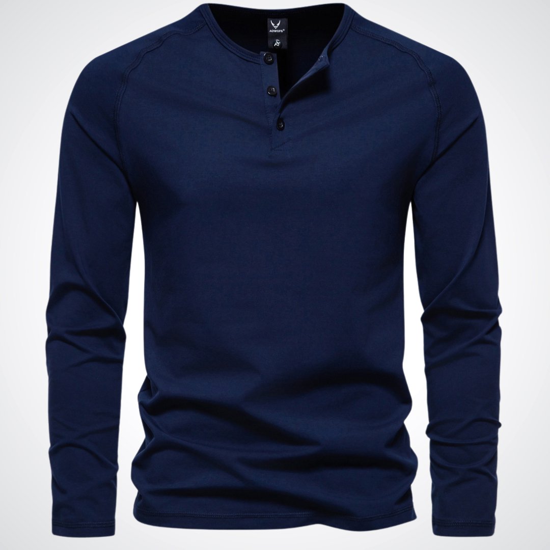 Titouan | Chemise Henley Décontractée à Manches Longues pour Homme - Image 2