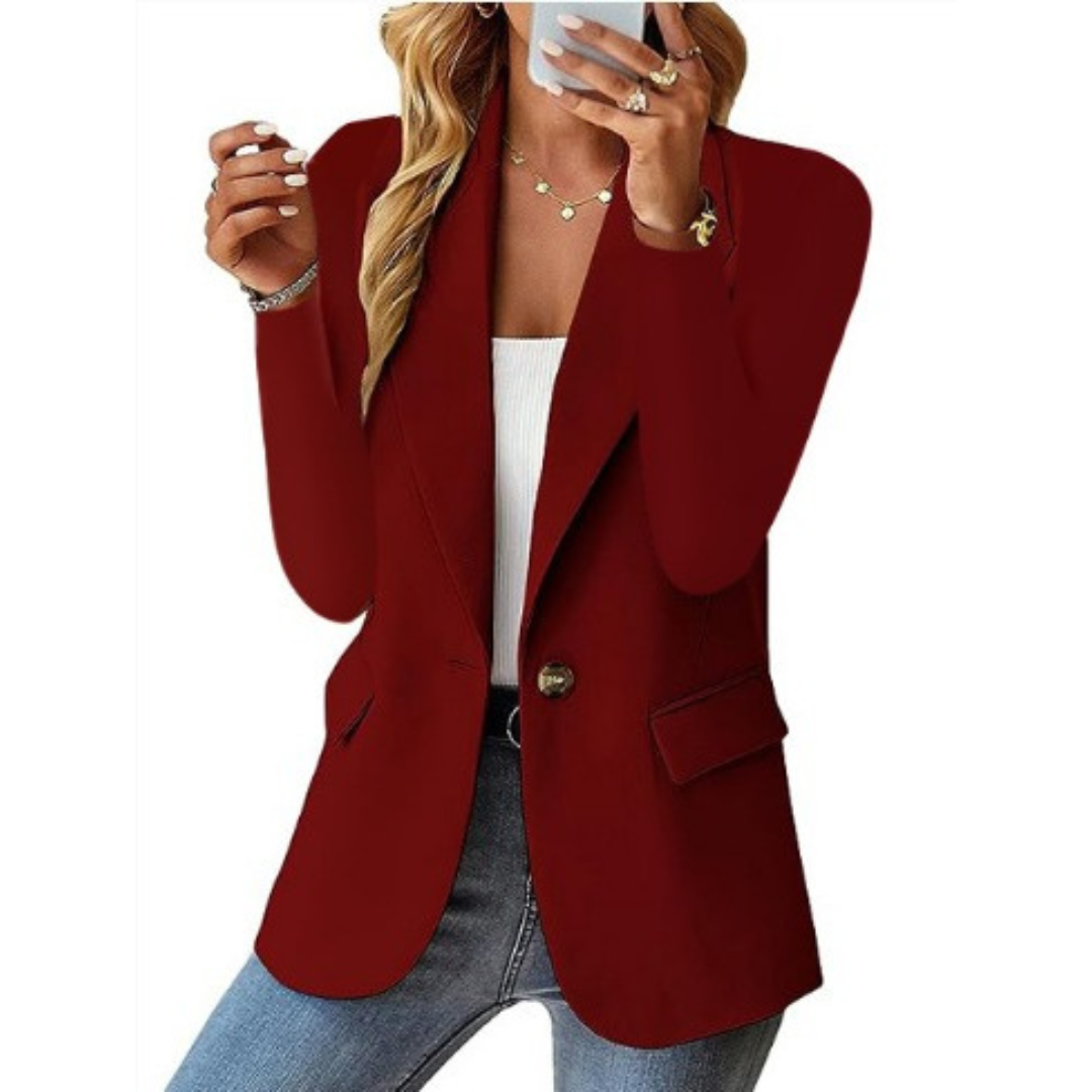 Mélina | Blazer ajusté une boutonnière pour femme - Image 8