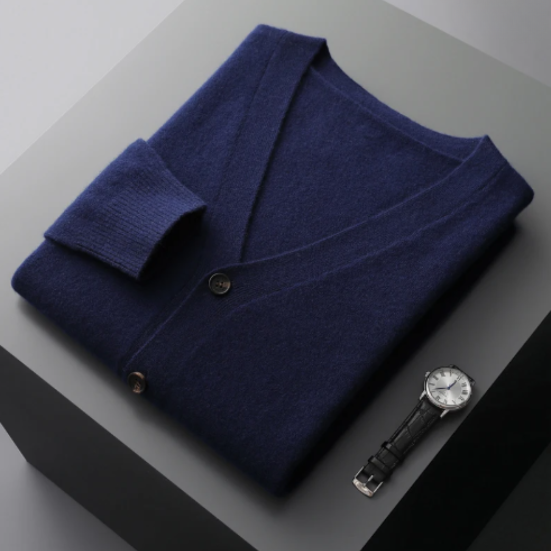 Stéphane | Cardigan Homme Col V Boutonné - Image 11