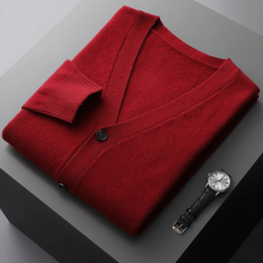 Stéphane | Cardigan Homme Col V Boutonné - Image 14