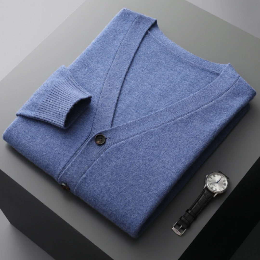 Stéphane | Cardigan Homme Col V Boutonné - Image 8