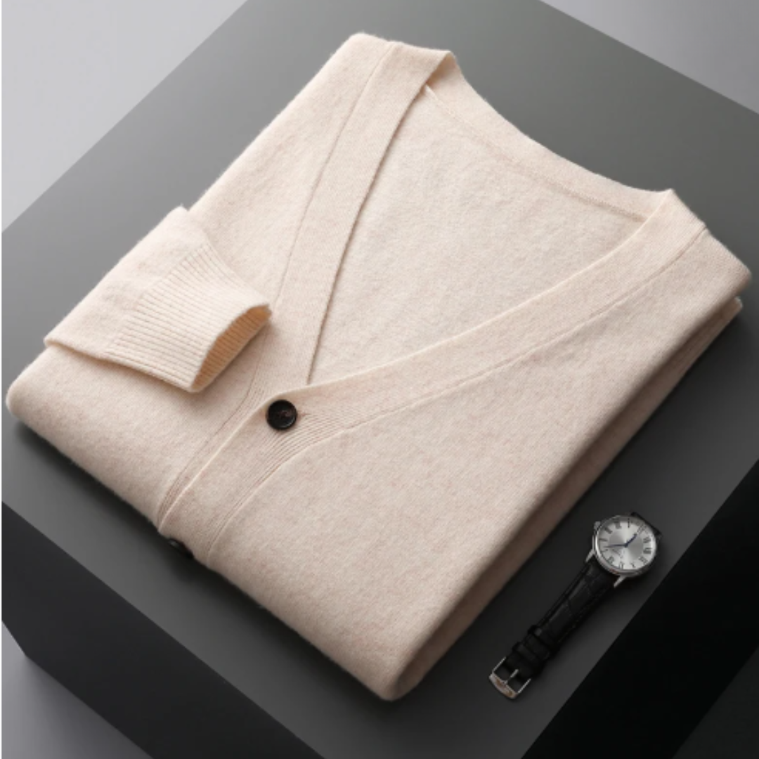 Stéphane | Cardigan Homme Col V Boutonné - Image 9
