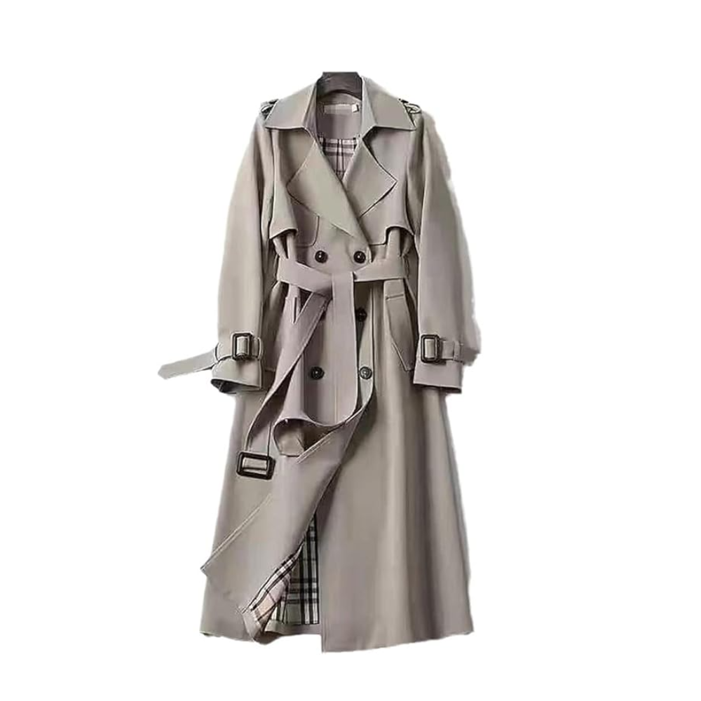 Marilou | Manteau Trench Long Croisé Ceinturé Femme - Image 8