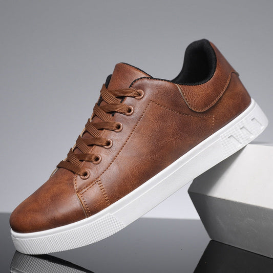 Laurens | Baskets élégantes en cuir végétal pour hommes - Image 1