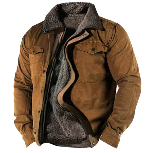 Blaise | Veste Boutonnée Homme Col Sherpa - Image 1