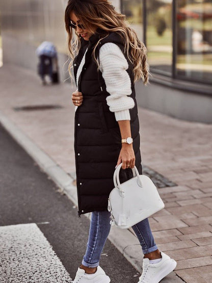 Manon | Veste longue matelassée à capuche pour femme - Image 2