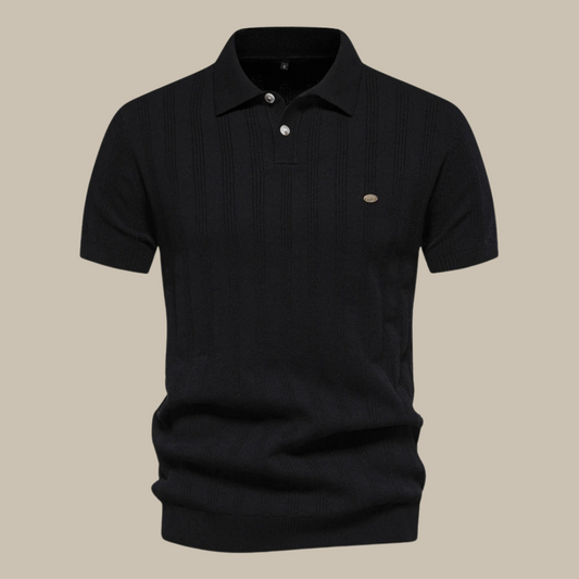 Moussa | Polo en laine mérinos pour hommes - Image 1