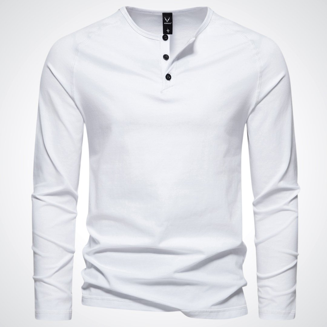 Titouan | Chemise Henley Décontractée à Manches Longues pour Homme - Image 4