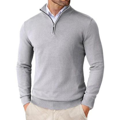 Thierry | Pull Homme Col Montant Zippé au Quart - Image 7