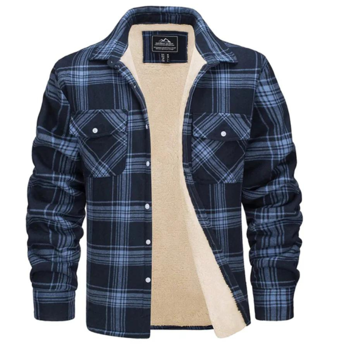 Arsène | Veste Chemise à Carreaux en Flanelle Boutonnée pour Homme - Image 6