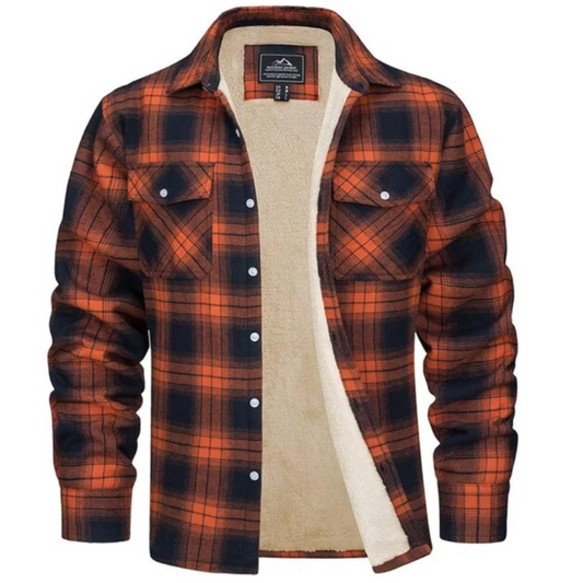 Alessio | Chemise à Carreaux en Flanelle Doublée Sherpa pour Homme - Image 4