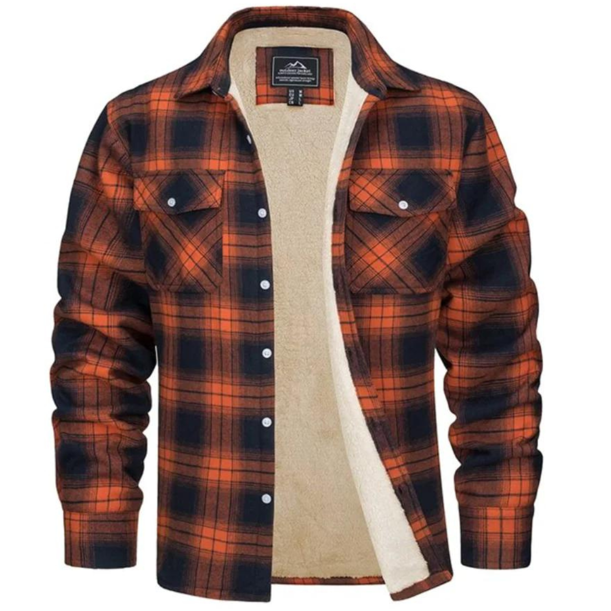 Arsène | Veste Chemise à Carreaux en Flanelle Boutonnée pour Homme - Image 1