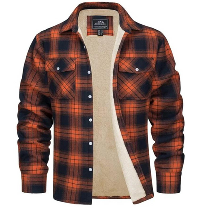 Arsène | Veste Chemise à Carreaux en Flanelle Boutonnée pour Homme - Image 1