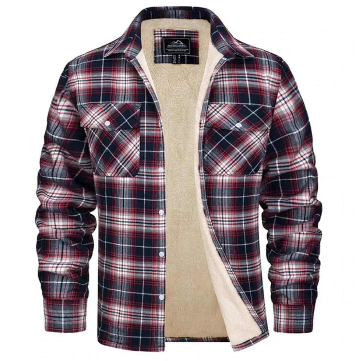 Arsène | Veste Chemise à Carreaux en Flanelle Boutonnée pour Homme - Image 3