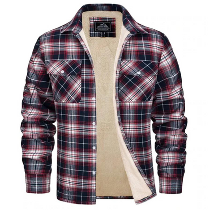 Arsène | Veste Chemise à Carreaux en Flanelle Boutonnée pour Homme - Image 3