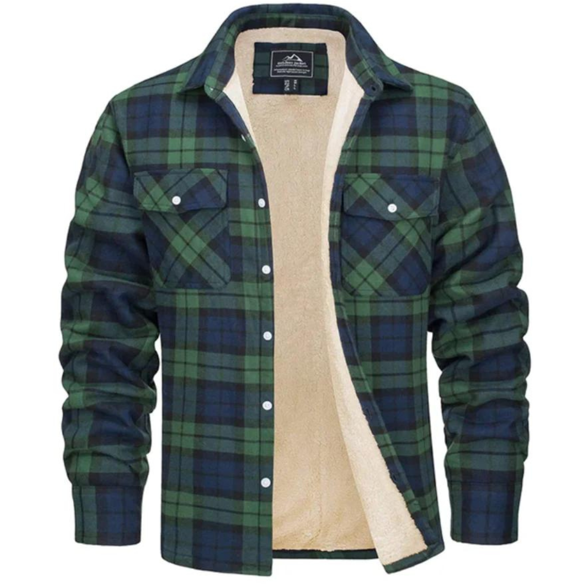 Arsène | Veste Chemise à Carreaux en Flanelle Boutonnée pour Homme - Image 2