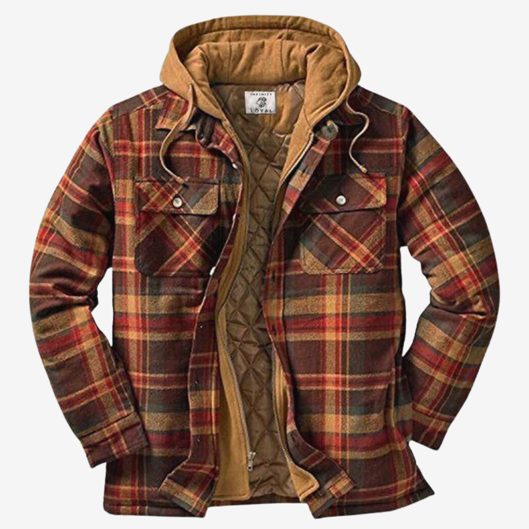 Julio | Veste à Carreaux à Capuche pour Homme - Image 3