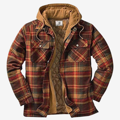 Julio | Veste à Carreaux à Capuche pour Homme - Image 3