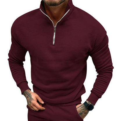 Erwan | Pull à Manches Longues Homme avec Fermeture Éclair ¼ - Image 11