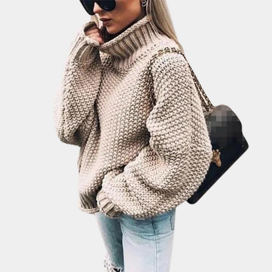 Margaux | Pull ample à col roulé pour femme - Image 2