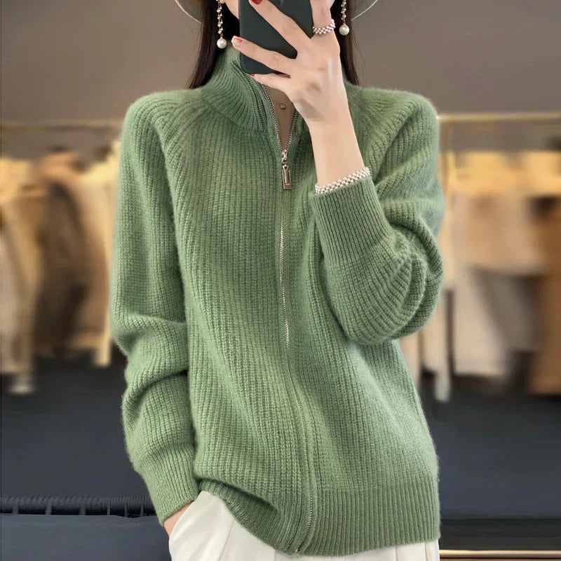 Wafa | Veste Pull Zippée Femme - Image 4