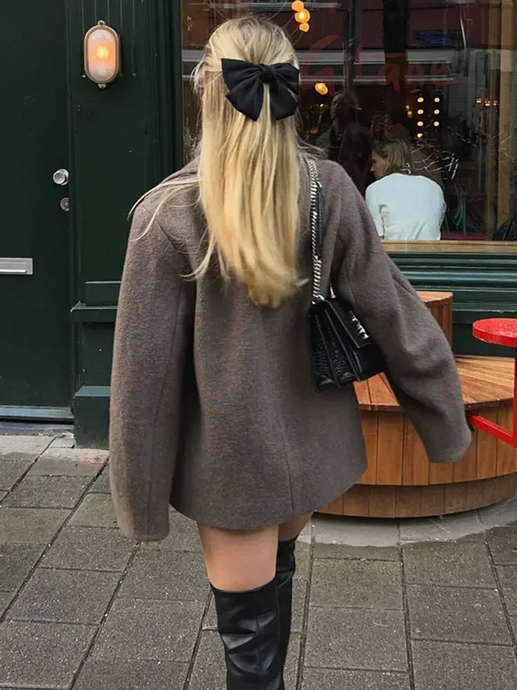 Alizée | Manteau Croisé Oversize Femme - Image 6