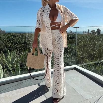 Gisèle | Ensemble deux pièces élégant avec pantalon large confortable - Image 7