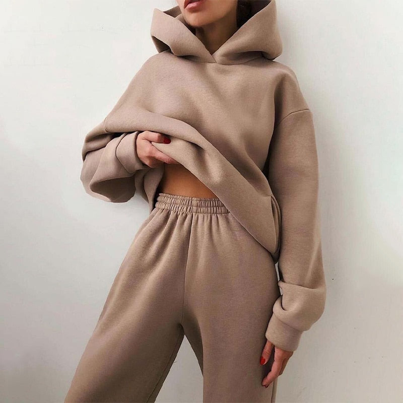 Mirella | Ensemble de survêtement pour femme avec sweat à capuche oversize - Image 6
