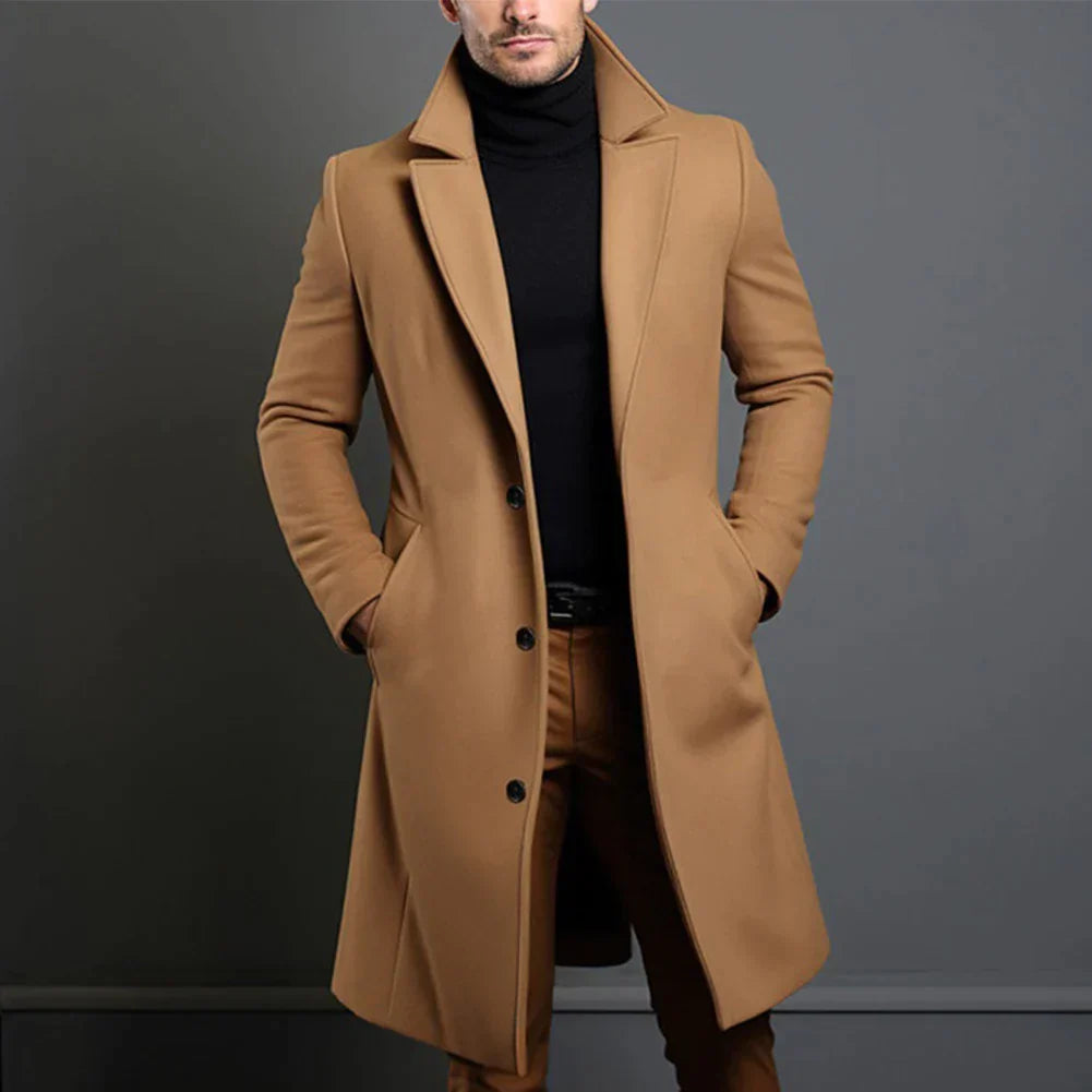Noé | Manteau Long Ajusté pour Homme - Image 1