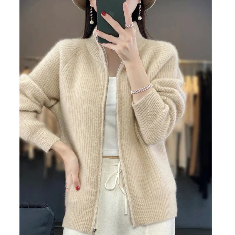 Wafa | Veste Pull Zippée Femme - Image 7