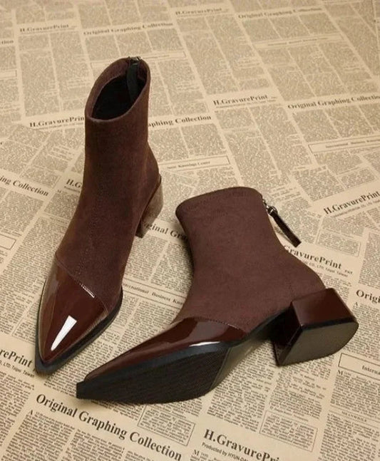 Judith | Bottines à Talon Bloc et Bout Pointu pour Femme - Image 1