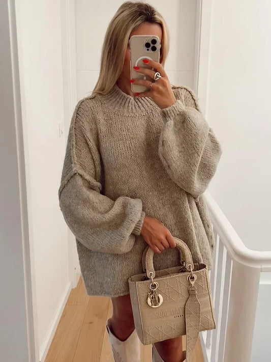 Philippine | Robe Pull Femme Oversize en Tricot - Image 2