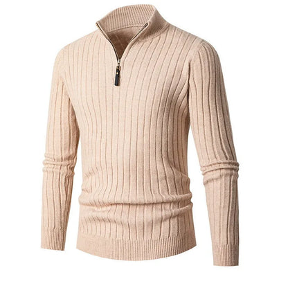 Erwan | Pull à col zippé quart pour homme - Image 9