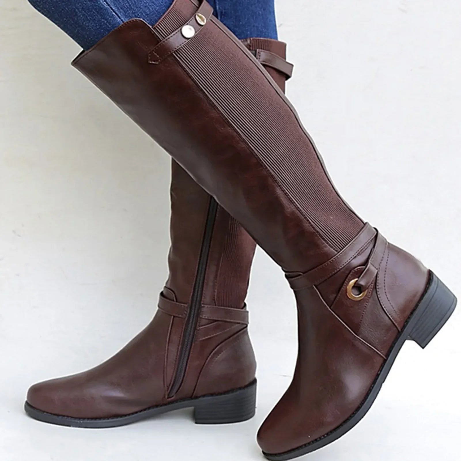 Léna | Bottes d'équitation à talons bas pour femmes - Image 5
