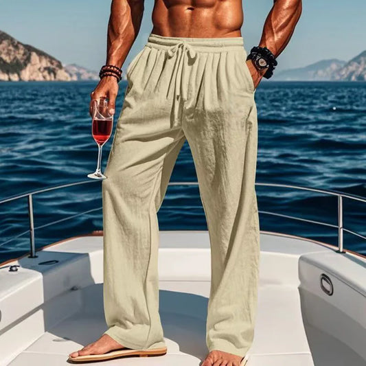 Clément | Pantalon de lin confortable et décontracté pour un style estival sans effort - Image 1
