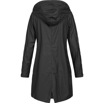 Fiona | Imperméable Long Femme à Capuche - Image 1