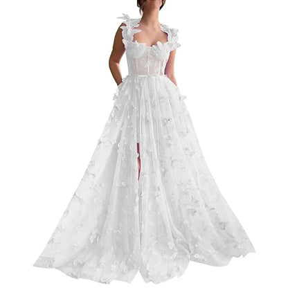 Myriam | Robe longue élégante en tulle à volants pour toutes les occasions - Image 9