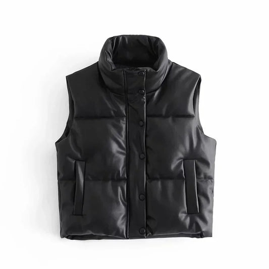 Édith | Veste sans manches matelassée et rembourrée pour femme - Image 1