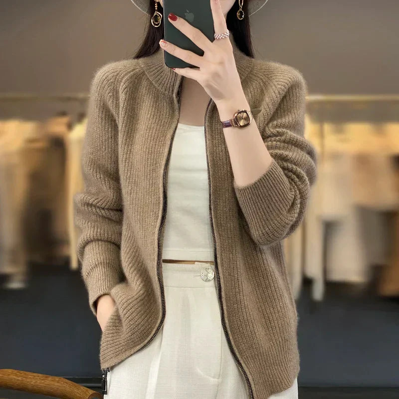 Wafa | Veste Pull Zippée Femme - Image 3