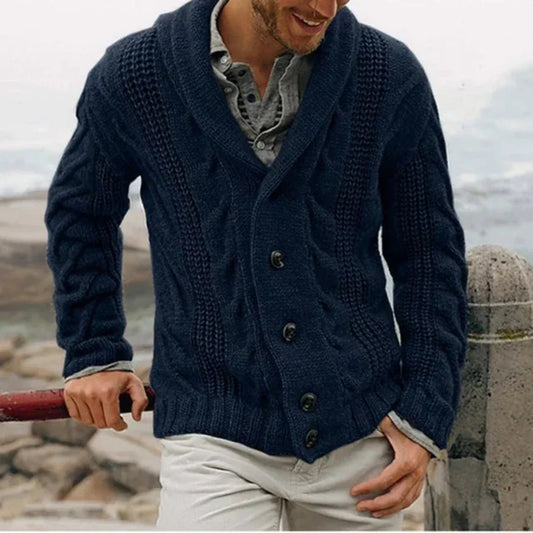 Stéphane | Cardigan Femme Tricot Câble Manches Longues - Image 1