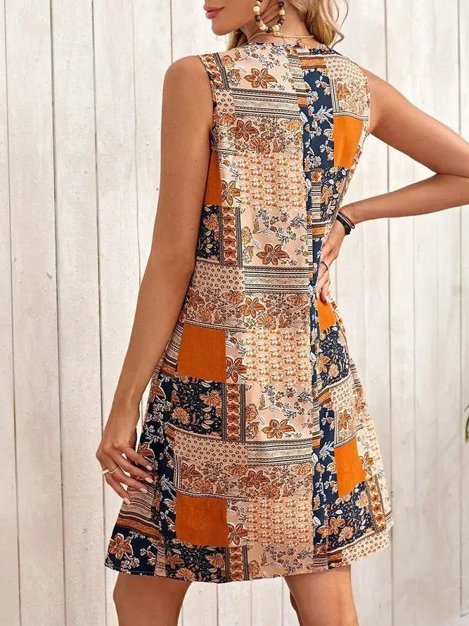 Naomi | Robe élégante à col en U avec couverture du ventre - Image 2
