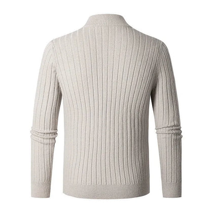 Erwan | Pull à col zippé quart pour homme - Image 3