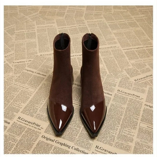 Judith | Bottines à Talon Bloc et Bout Pointu pour Femme - Image 2