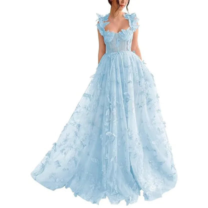 Myriam | Robe longue élégante en tulle à volants pour toutes les occasions - Image 12