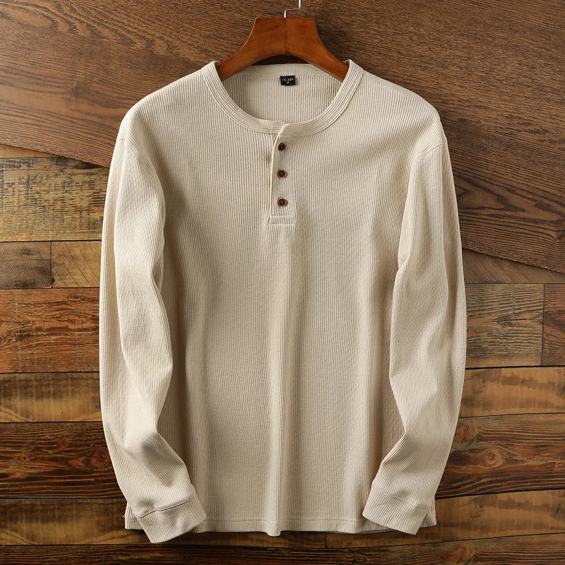 Evan | Pull Henley à Manches Longues pour Homme - Image 3
