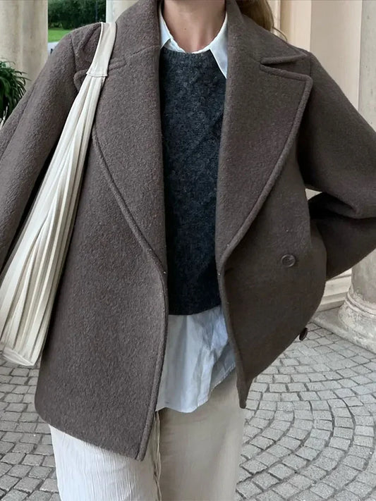 Alizée | Manteau Croisé Oversize Femme - Image 2