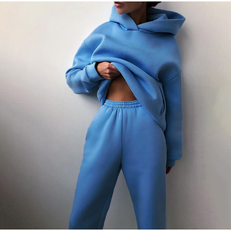 Mirella | Ensemble de survêtement pour femme avec sweat à capuche oversize - Image 10