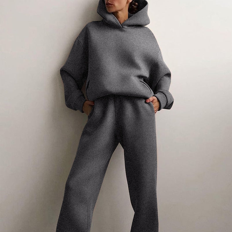 Mirella | Ensemble de survêtement pour femme avec sweat à capuche oversize - Image 8