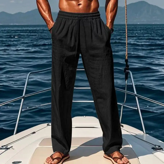 Clément | Pantalon de lin confortable et décontracté pour un style estival sans effort - Image 2