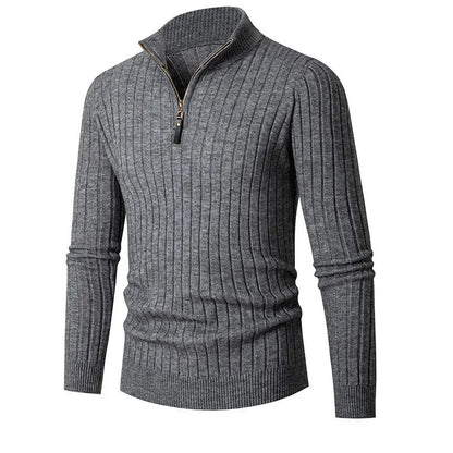 Erwan | Pull à col zippé quart pour homme - Image 7